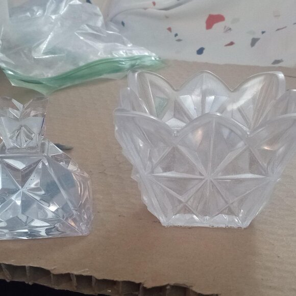 Handmade Clear Trinket Jar Candy Dish - Picture 4 of 6